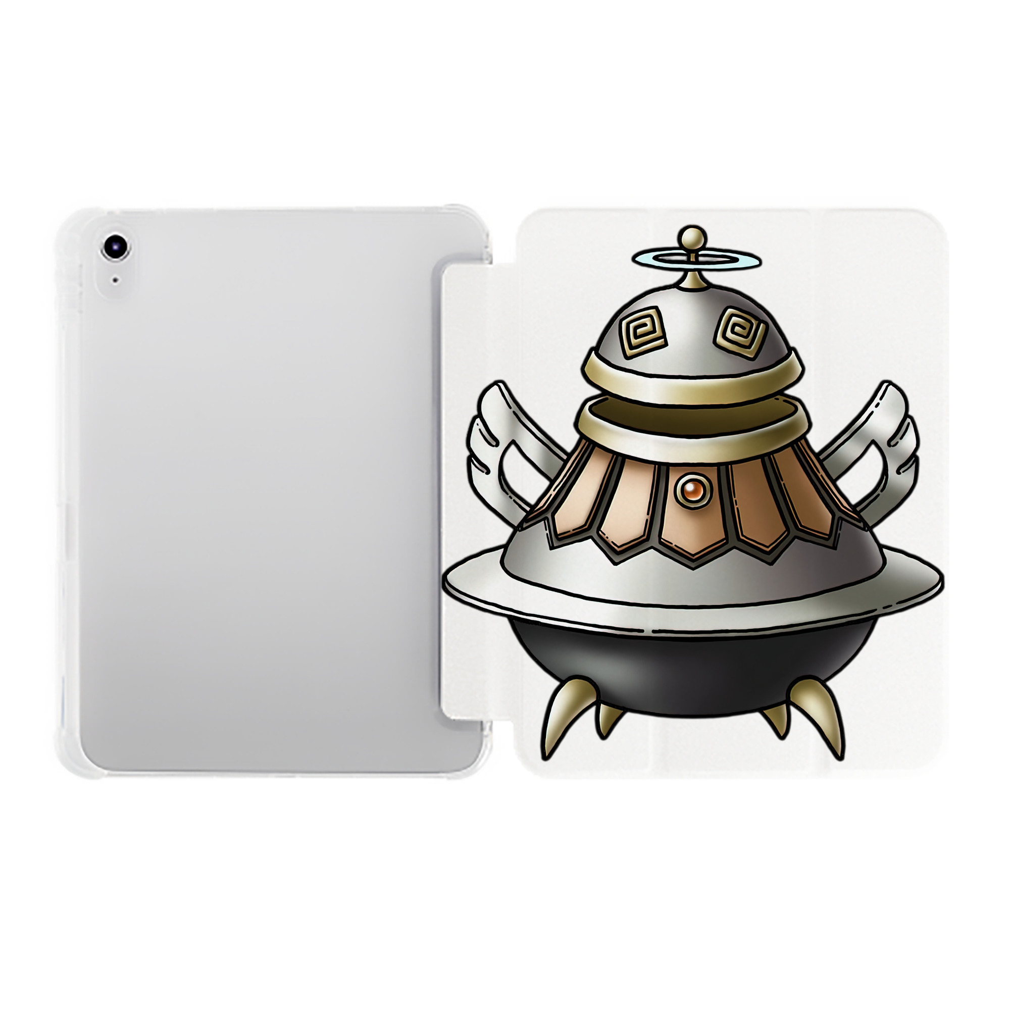 （画像用） ドラゴンクエスト Doragon Kuesuto Dragon Quest IPad ケース ペン収納付き 三つ折りスタンド PUレザー×シリコン 対応機種9.5/10.5/10.9インチ